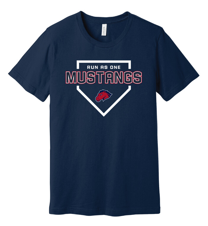 USW Baseball - Run as One - Bella+Canvas Short Sleeve, Color: Navy