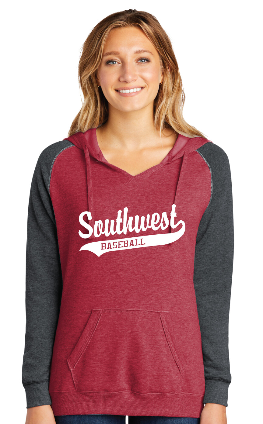 USW Baseball - Southwest Script - Lightweight Raglan Hoodie