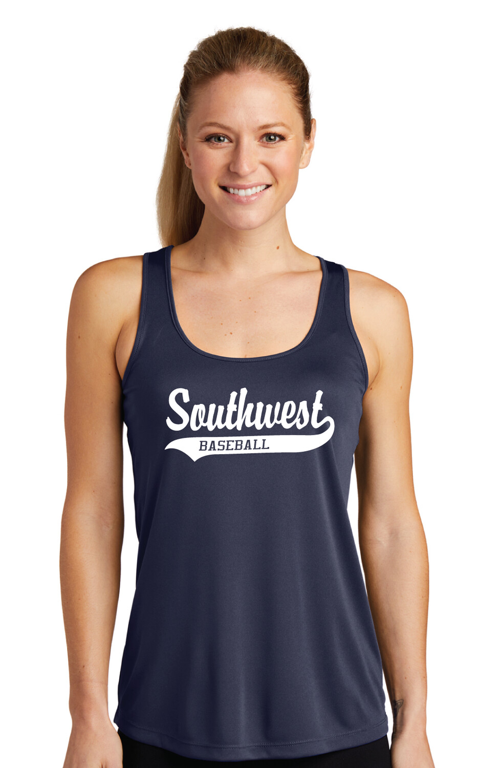 USW Baseball - Southwest Script - Dri-Fit Racerback Tank