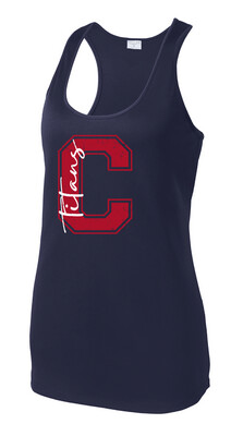 Centennial Football - Big C - Dri-Fit Racerback Tank