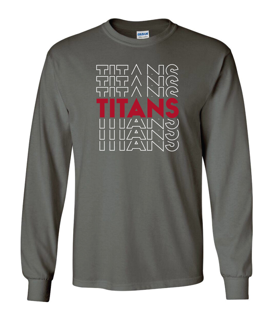 Centennial Football - Echo - Long Sleeve, Color: Charcoal