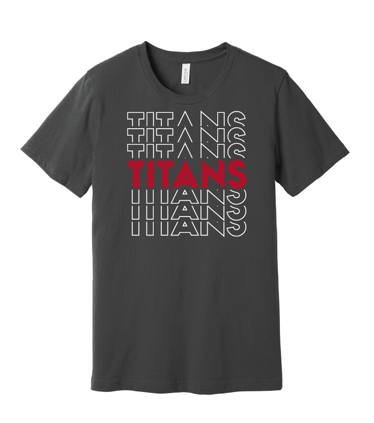 Centennial Football - Echo - Bella+Canvas Short Sleeve, Color: Charcoal
