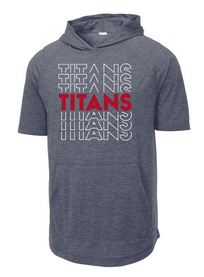 Centennial Football - Echo - Tri-Blend Short Sleeve Hoodie