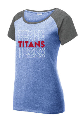 Centennial Football - Echo - Heather Scoop Neck