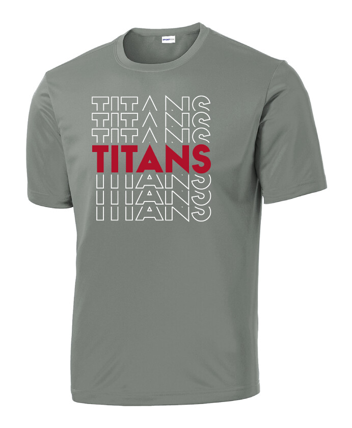 Centennial Football - Echo - Dri-Fit Short Sleeve, Color: Grey Concrete