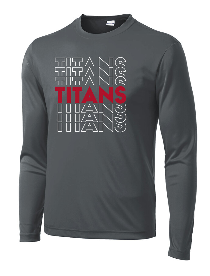 Centennial Football - Echo - Dri-Fit Long Sleeve, Color: Iron Grey
