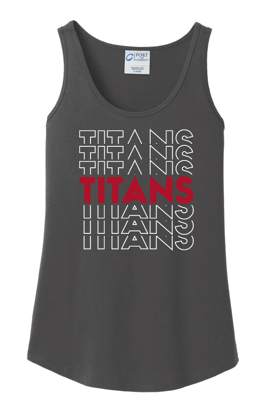 Centennial Football - Echo - Cotton Tank, Color: Charcoal