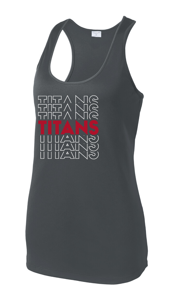 Centennial Football - Echo - Dri-Fit Racerback Tank, Color: Iron Grey