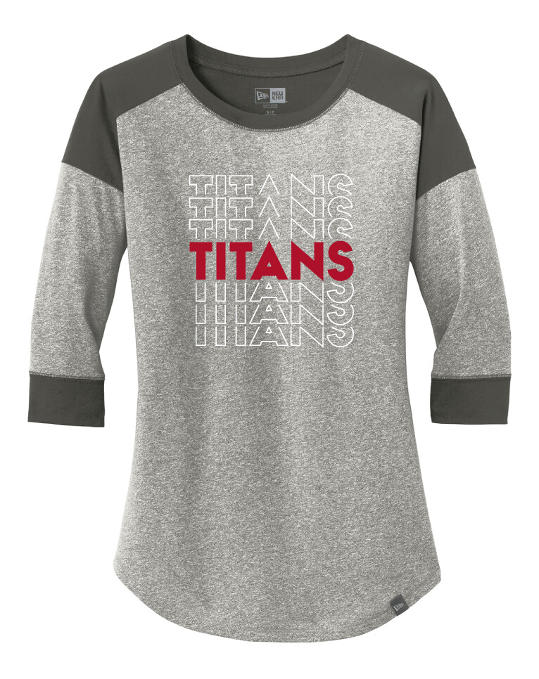 Centennial Football - Echo - Raglan Tee, Color: Grey / Grey