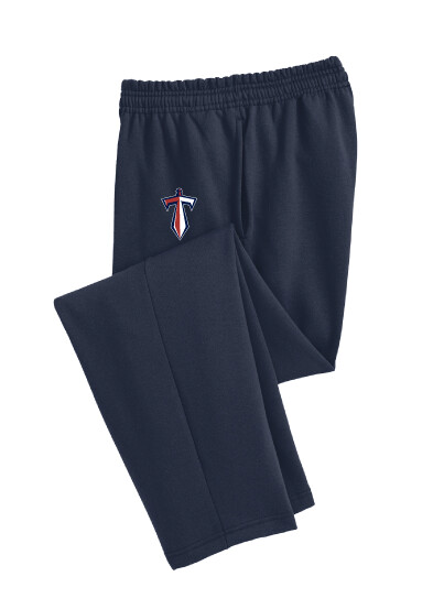 Centennial Football - Open-Bottom Sweatpants, Garment Color: Navy