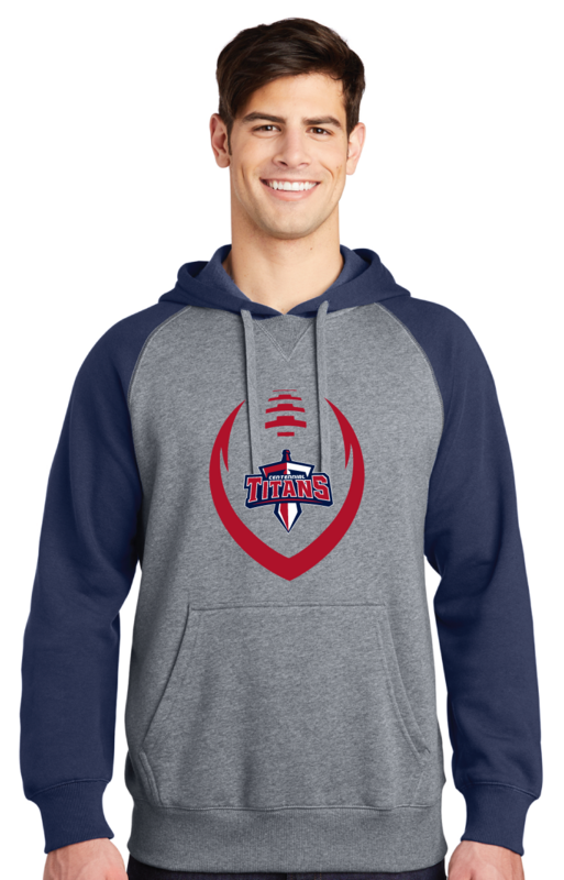 Centennial Football - Big Football - Raglan Hoodie