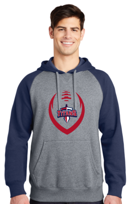 Centennial Football - Big Football - Raglan Hoodie