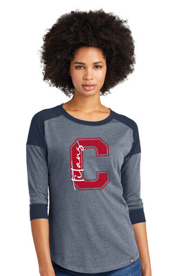 Centennial Football - Big C - Raglan Tee