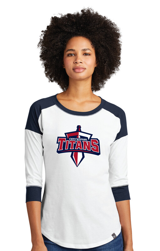 Centennial Football - Big Logo - Raglan Tee