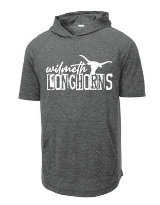 Wilmeth - Distressed Block - Short Sleeve Hoodie