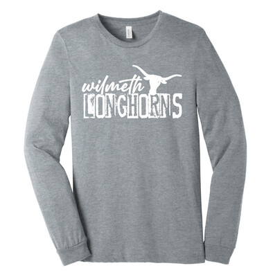 Wilmeth - Distressed Block - Bella+Canvas Long Sleeve