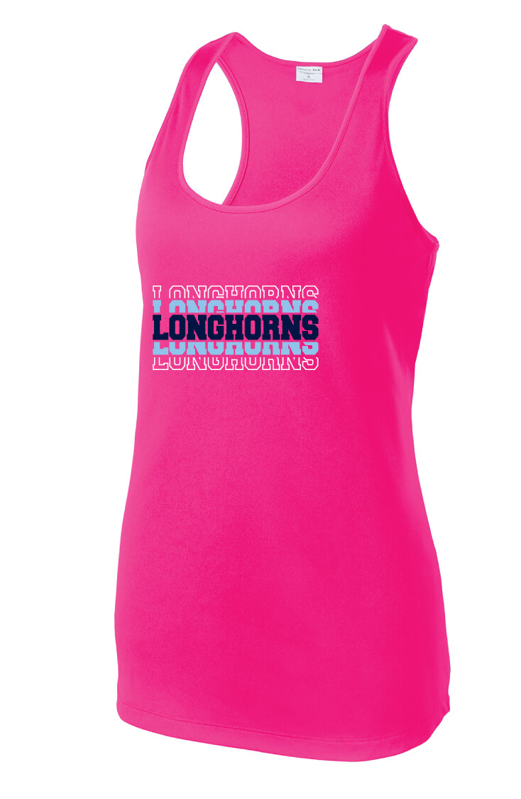 Wilmeth - Echo - Dri-Fit Racerback Tank, Garment Color: Hot Pink