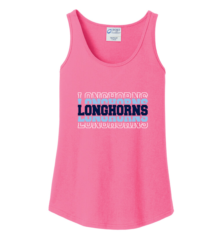 Wilmeth - Echo - Cotton Tank, Garment Color: Hot Pink