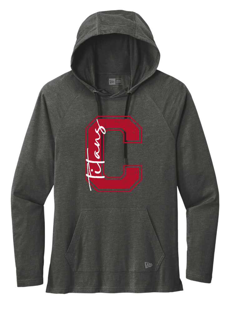 Centennial Football - Big C - Tri-Blend Hoodie, Color: Graphite