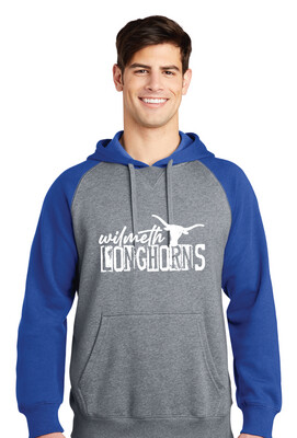 Wilmeth - Distressed Block - Raglan Hoodie