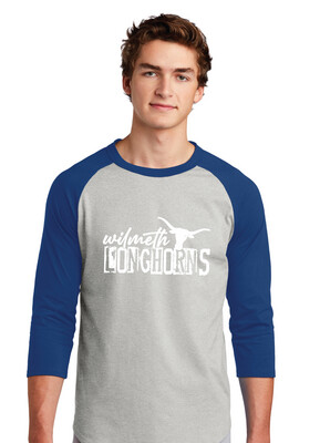 Wilmeth - Distressed Block - Raglan Baseball