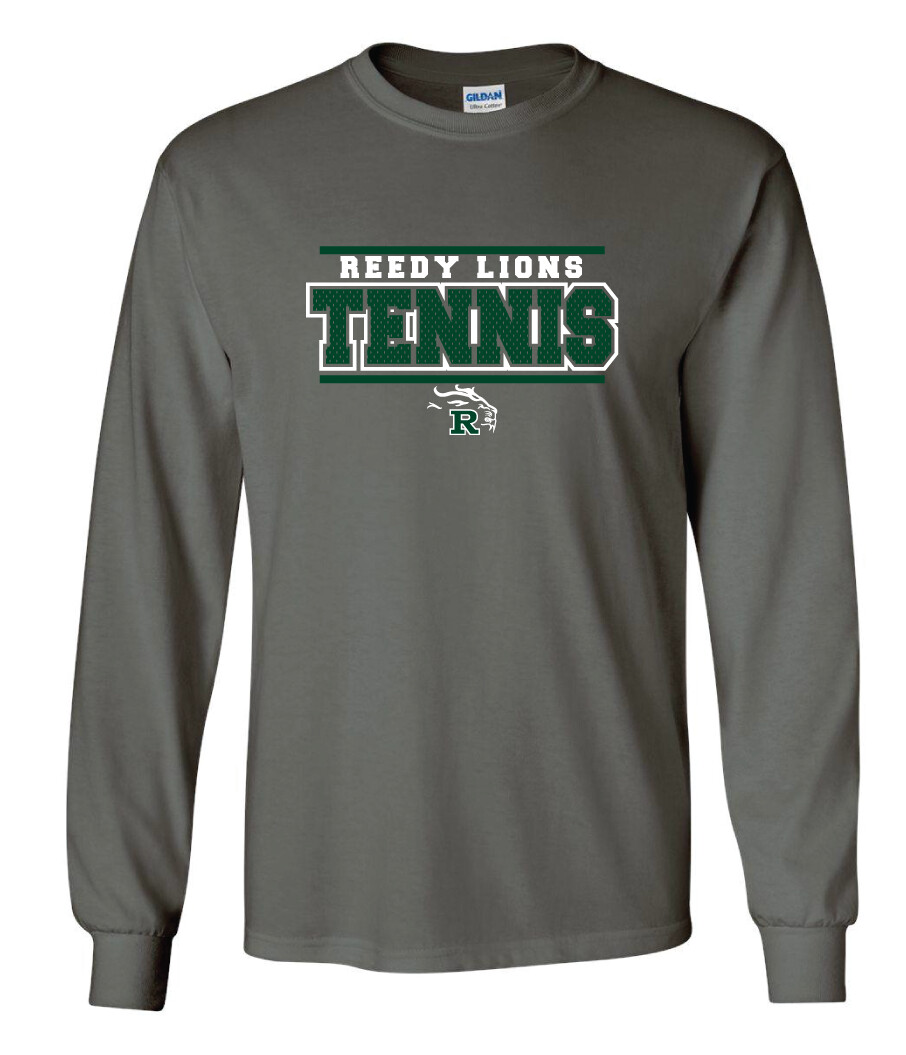 Reedy Tennis - Block Jersey - Long Sleeve, Color: Charcoal
