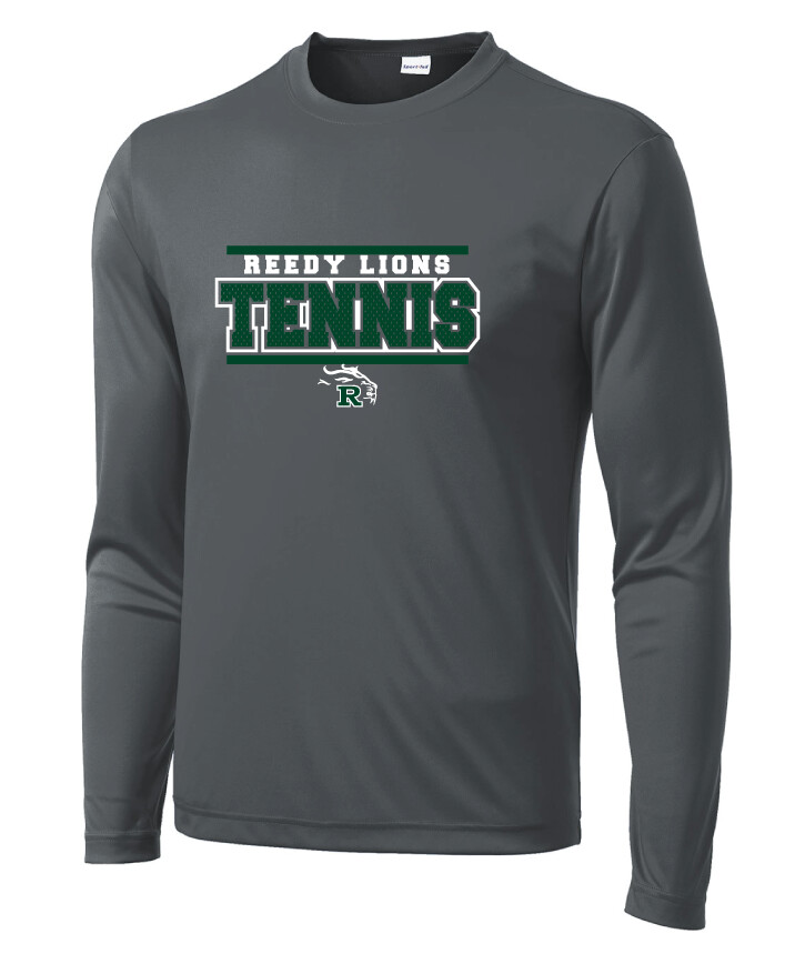 Reedy Tennis - Block Jersey - Dri-Fit Long Sleeve, Color: Iron Grey