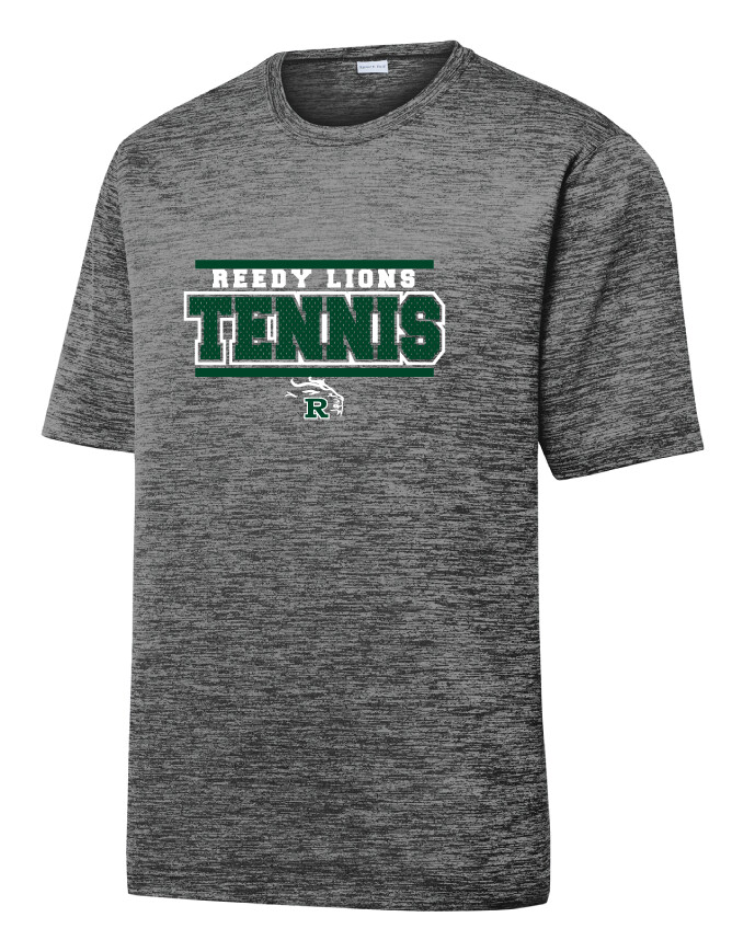 Reedy Tennis - Block Jersey - Electric Dri-Fit Short Sleeve, Color: Grey Black