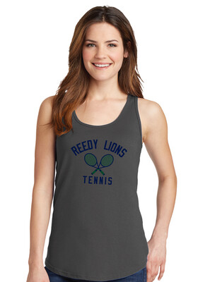 Reedy Tennis - Crossed Rackets - Cotton Tank