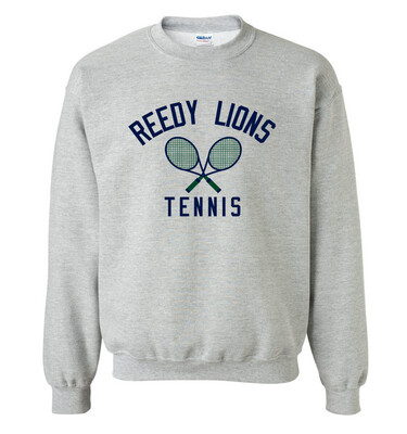 Reedy Tennis - Crossed Rackets - Crew Sweatshirt
