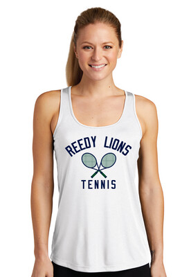 Reedy Tennis - Crossed Rackets - Dri-Fit Racerback Tank