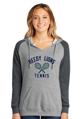Reedy Tennis - Crossed Rackets - Lightweight Raglan Hoodie
