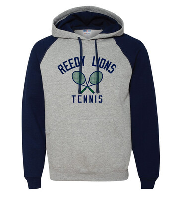 Reedy Tennis - Crossed Rackets - Raglan Hoodie