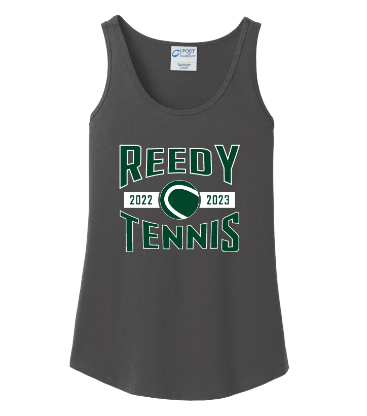 Reedy Tennis - Arches - Cotton Tank, Color: Charcoal