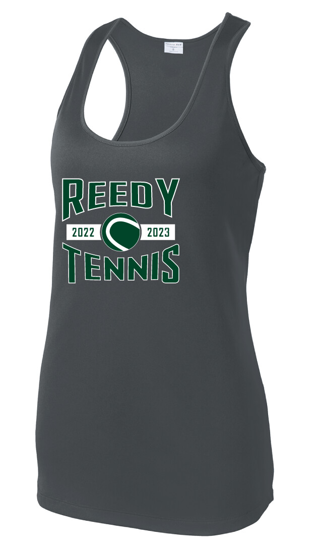 Reedy Tennis - Arches - Dri-Fit Racerback Tank, Color: Iron Grey
