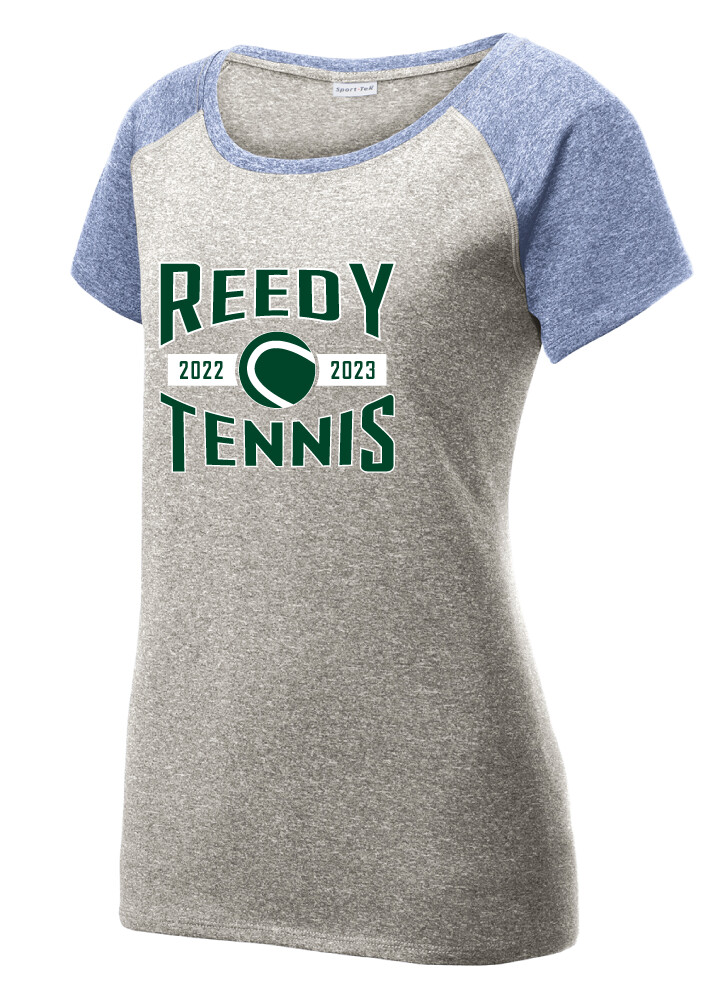 Reedy Tennis - Arches - Heather Scoop Neck, Color: Grey / Navy