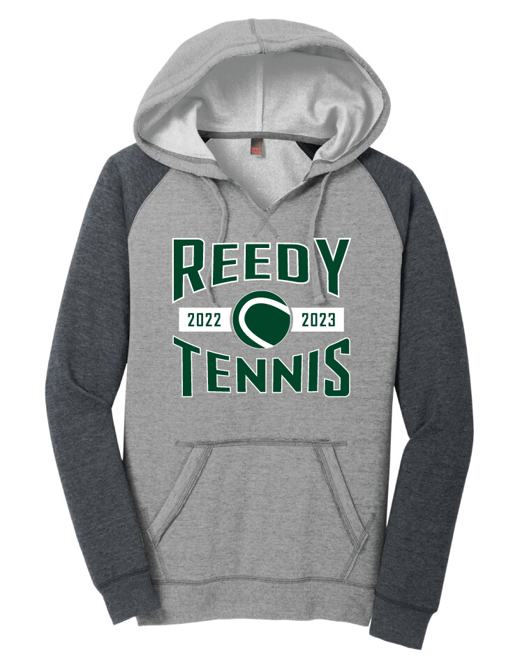 Reedy Tennis - Arches - Lightweight Raglan Hoodie, Color: Heathered Grey