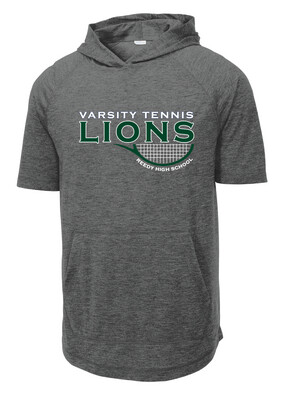 Reedy Tennis - Varsity Half Racket - Short Sleeve Hoodie