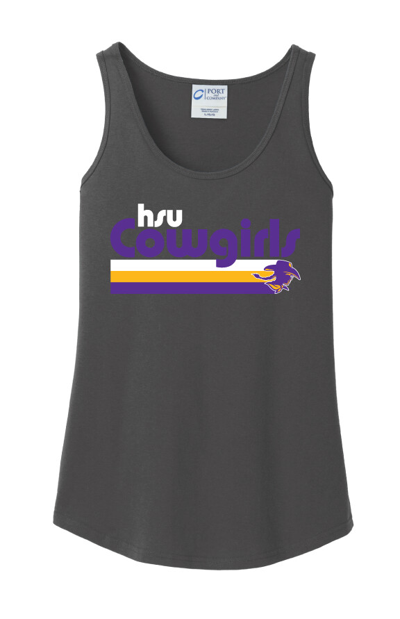 HSU - Groovy - Cotton Tank, Color: Charcoal