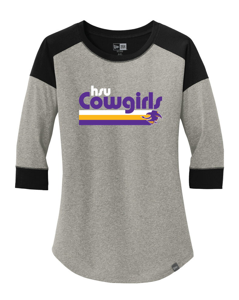 HSU - Groovy - Raglan Tee, Color: Black / Rainstorm Grey