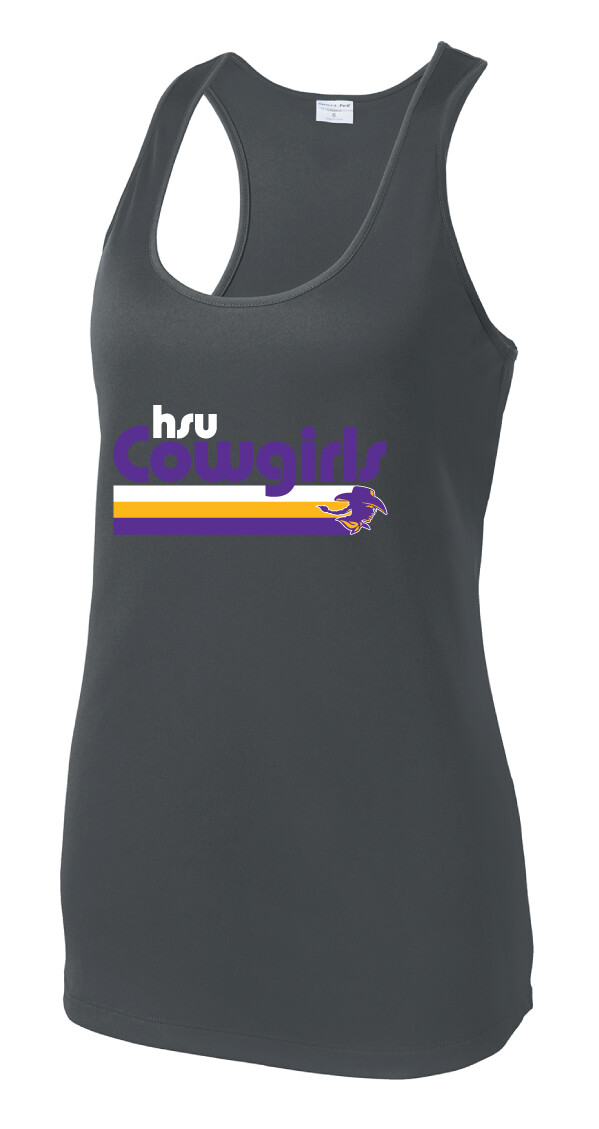 HSU - Groovy - Dri-Fit Racerback Tank, Color: Iron Grey