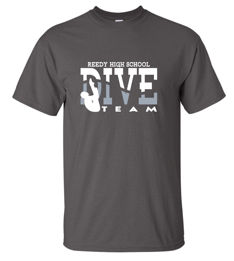Reedy Swim and Dive - Dive - Short Sleeve, Color: Charcoal