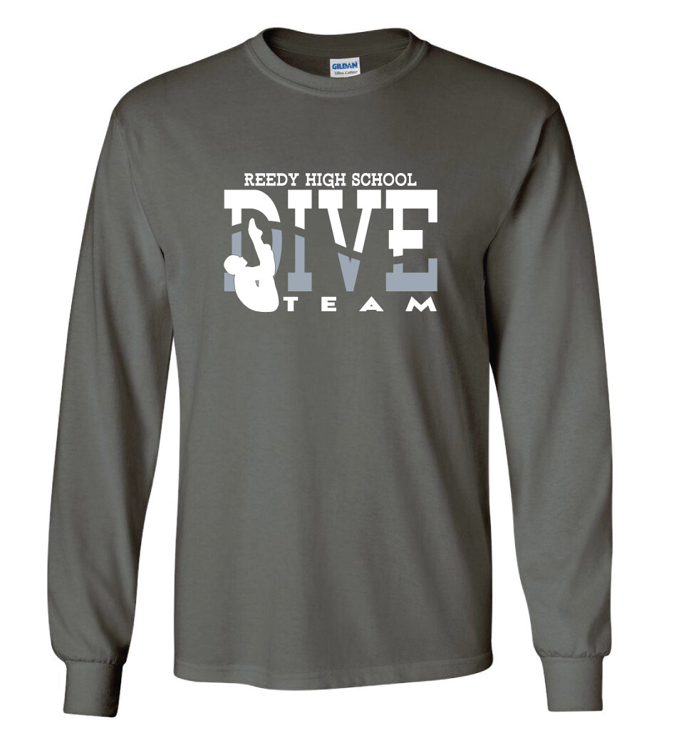 Reedy Swim and Dive - Dive - Long Sleeve, Color: Charcoal