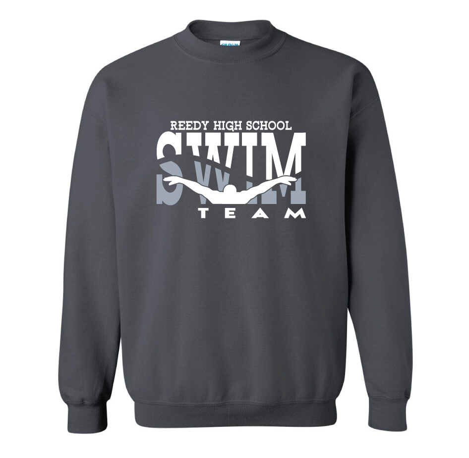 Reedy Swim and Dive - Swim - Crew Sweatshirt, Color: Charcoal