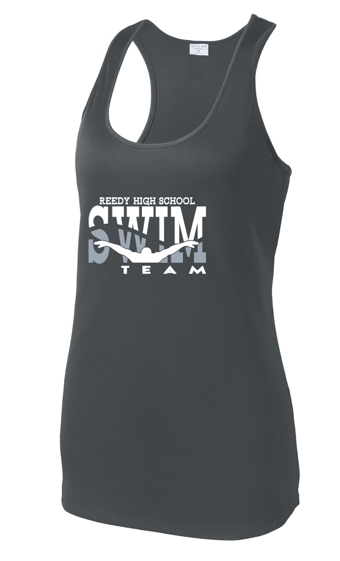 Reedy Swim and Dive - Swim - Dri-FIt Racerback Tank, Color: Iron Grey