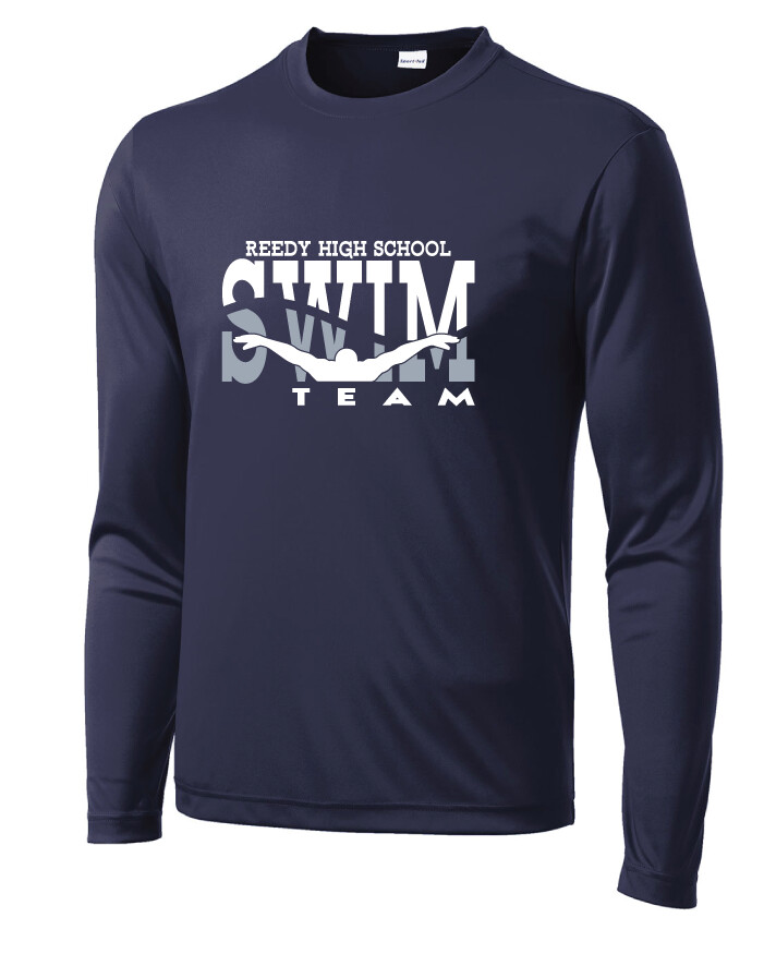 Reedy Swim and Dive - Swim - Dri-FIt Long Sleeve, Color: Navy
