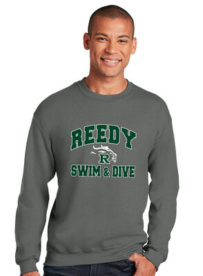 Reedy Swim and Dive - Simple Block - Crew Sweatshirt