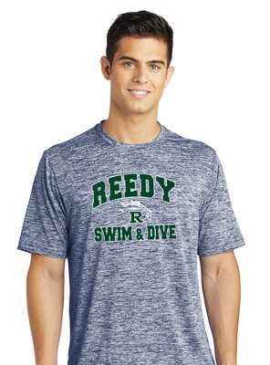 Reedy Swim and Dive - Simple Block - Electric Dri-Fit Short Sleeve