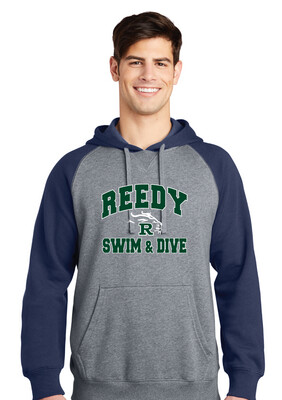 Reedy Swim and Dive - Simple Block - Raglan Hoodie