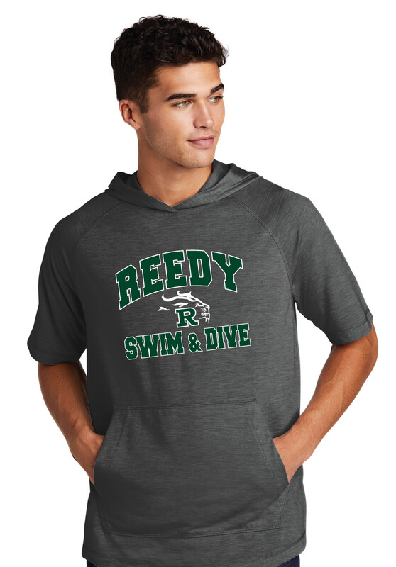 Reedy Swim and Dive - Simple Block - Short Sleeve Hoodie